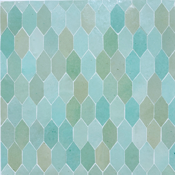 Mosaic House Moroccan tile Saft B 30 SQ Max Variation celadon, celadon, green   solid zellige, mosaic, zellij, field, pattern, glaze, hexagonal, simple 